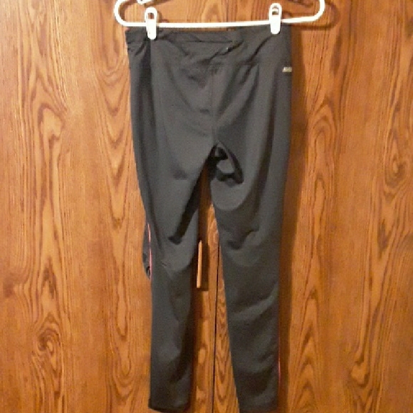 Gray Athletic Leggings with Pink Accents - Picture 4 of 6